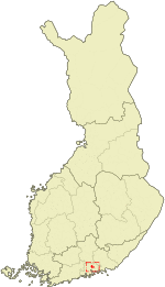 Location of Liljendal in Finland