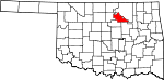 State map highlighting Pawnee County