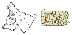 Location of North Belle Vernon in Westmoreland County, Pennsylvania.