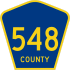 County Route 548 marker