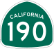 State Route 190 marker