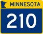 Trunk Highway 210 marker