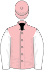 Pink, white sleeves