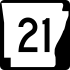 Highway 21 marker