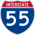 Interstate 55 marker