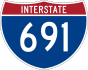 Interstate 691 marker