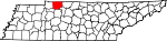 State map highlighting Montgomery County