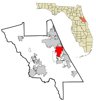 Location in Volusia County and the state of Florida