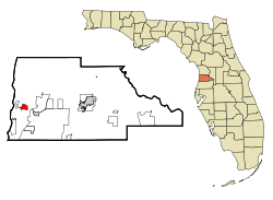 Location in Hernando County and the state of Florida
