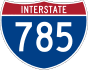 Interstate 785 marker