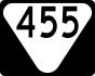 State Route 455 marker