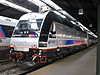 ALP-45DP 4504 On Head of Train 1009, at Hoboken Terminal 6-1-12.jpg
