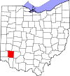 State map highlighting Warren County