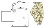 Location of McNabb in Putnam County, Illinois.