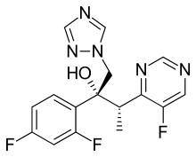 Voriconazole structure.svg
