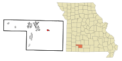 Location of Sparta, Missouri