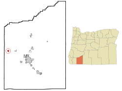 Location in Oregon