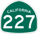 State Route 227 marker