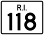 Route 118 marker