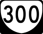 State Route 300 marker