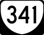 State Route 341 marker