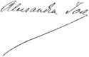 Alexandru Ioan Cuza's signature