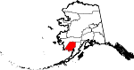 State map highlighting Dillingham Census Area