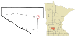 Location of Buffalo Lake, Minnesota