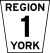 York Regional Road 1.svg