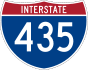 Interstate 435 marker