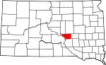 State map highlighting Buffalo County