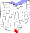 State map highlighting Lawrence County