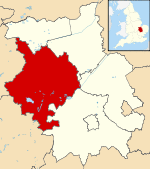 Huntingdonshire shown within Cambridgeshire