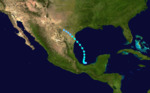 1936 Atlantic tropical storm 14 track.png