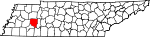 State map highlighting Henderson County
