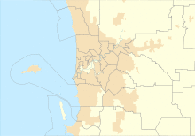 Map showing the location of Cape Peron