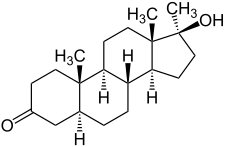 Mestanolone Structural Formula V2.svg