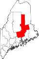State map highlighting Penobscot County