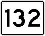 Route 132 marker