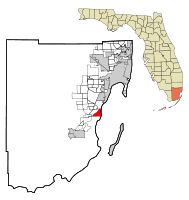 Location in Miami-Dade County and the state of Florida