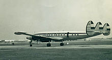 Super Constellation, Heathrow, 1960 (299298405).jpg