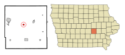 Location of Malcom, Iowa