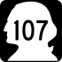 State Route 107 marker