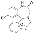 Haloxazolam structure.svg
