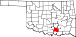 State map highlighting Johnston County