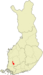 Location of Vammala in Finland