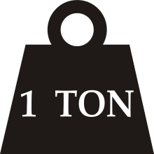 One-ton weight.svg