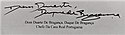 Duarte Pio's signature