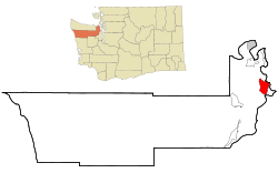 Location of Port Ludlow, Washington