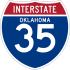 Interstate 35 marker